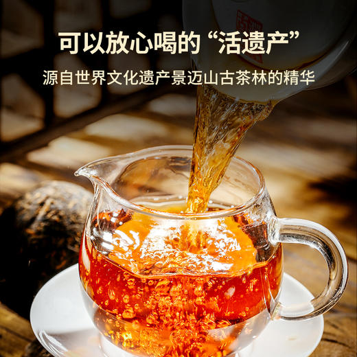 澜沧古茶2023年鼎和景迈0085普洱古树茶熟普沱茶100g 商品图2