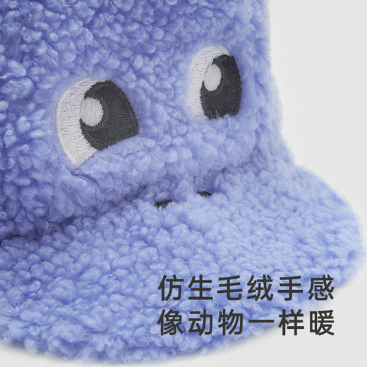 英氏宝宝帽子秋冬季暖绒护耳帽超萌可爱婴儿帽子 商品图1