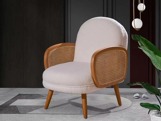 卓越 简 休闲椅 白蜡木+真藤[免费送装，偏远地区除外] 商品图0