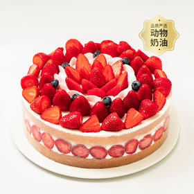 【超多草莓】香颂蛋糕，满满的草莓吃到爽，轻松治愈负能量（重庆幸福西饼蛋糕）