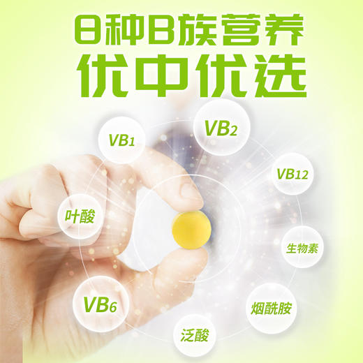 康恩贝B族维生素片多种复合综合b1 b2 b6B12男女性vb熬夜 搭配vc 商品图4