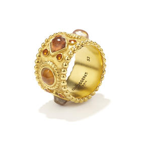 北京仓｜Goossens Paris-Venise-拜占庭 琥珀色 水晶 戒指［法国设计师］