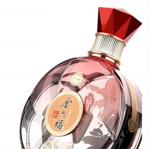 金六福 禧瑞呈祥 兼香型纯粮食白酒 50.8度500ml 商品图3