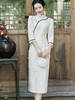 蕾丝花边锦纶提花旗袍，文艺复古中国风宴会礼服走秀旗袍BS-2844 商品缩略图0