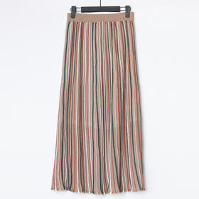 一姐美学|彩条弹力针织半身裙