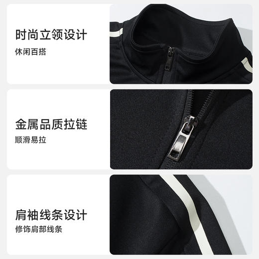 【一口价】【新款DSK】大依优型大码立领宽松新款两件套休闲运动服套装 商品图2