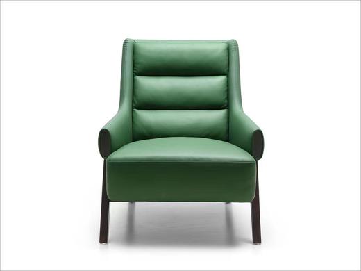 椅世界 休闲椅 简奢 真皮+西皮+松木内架+白蜡木脚[免费送装，偏远地区除外] 商品图0