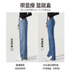 逸阳开叉牛仔裤女2023年秋季新款高腰显瘦直筒牛仔裤女烟管裤9136 商品缩略图2