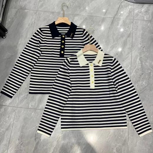 女条纹羊毛长袖166 商品图0