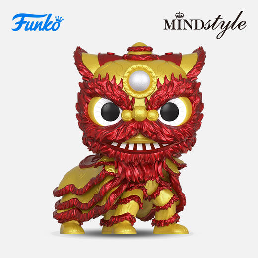 Funko POP Asia China Traditions Wu Shi Metallic 亚洲系列红金舞狮手办 73668 商品图0