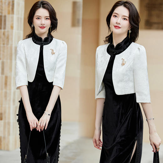 披肩外套时尚百搭，短款配连衣裙HR-CME8057 商品图3