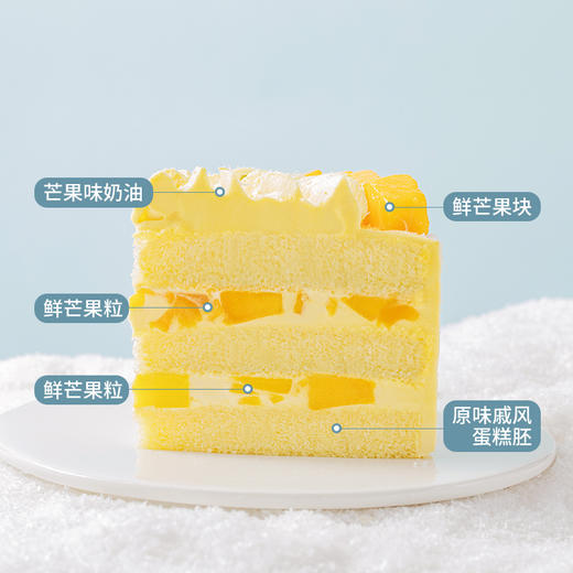 【清甜多汁】芒芒雪山蛋糕，香甜多汁新鲜芒果（上海幸福西饼蛋糕） 商品图2