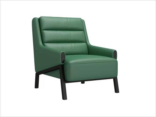 椅世界 休闲椅 简奢 真皮+西皮+松木内架+白蜡木脚[免费送装，偏远地区除外] 商品图1