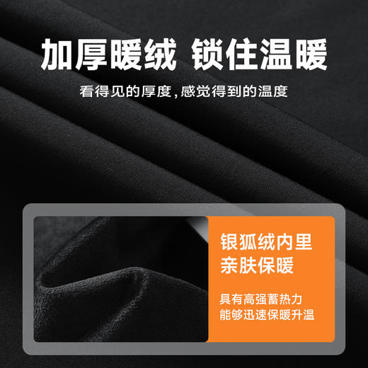 【新款DSK】大依优型大码银狐绒内里加绒裤休闲裤宽松直筒长裤加肥加大裤子胖子 商品图1
