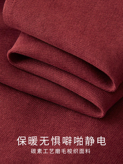 【年终特卖】熙世界复古红娃娃领衬衫女2025秋冬新款加厚磨毛法式长袖衬衣上衣 商品图3