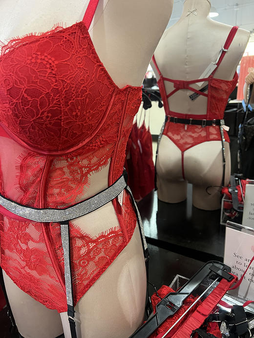 Victoria's Secret/维多利亚的秘密 女士水钻细腰封吊袜带 仅带子 商品图2