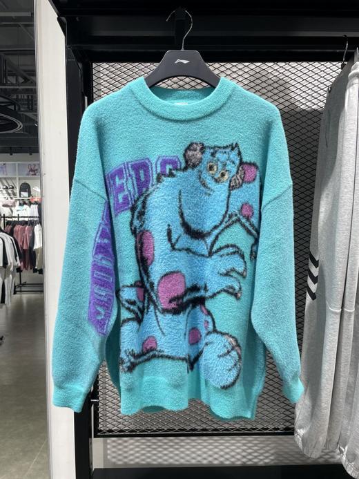 【L/XL/2XL断码】李宁2023冬款新品男女同款迪士尼联名运动潮流宽松编织衫AMBT141【库存有限，如无货将做退款，介意慎拍】 商品图0