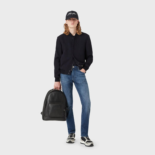 EMPORIO ARMANI 阿玛尼 男士 J45 常规版型混色斜纹舒适休闲牛仔裤 蓝色 8N1J45 1D5QZ 0942 商品图3