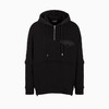 EMPORIO ARMANI 阿玛尼 男士棉质宽松版型可脱卸袖连帽运动卫衣 黑色 6R1MBV 1JWPZ 0999 商品缩略图0