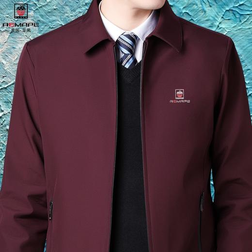 DD-美国苹果夹克男春秋中老年宽松休闲爸爸装上档次大码翻领外套上衣 商品图1