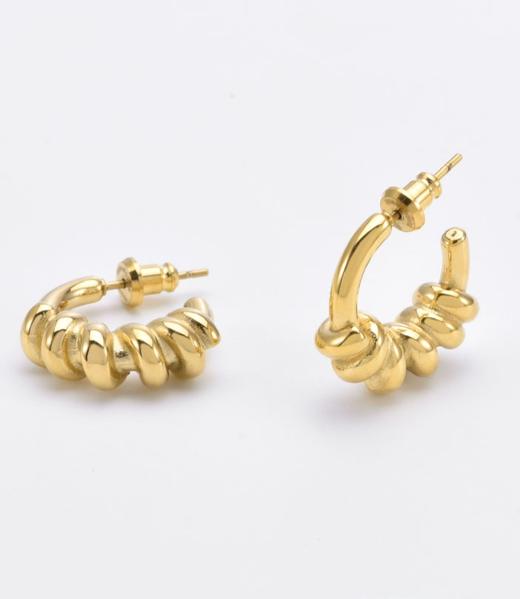 FOR ART'S SAKE Swirl 系列耳环-金色/银色 两色选 商品图1