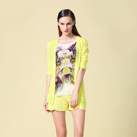 黄色、黑色、白色针织衫2E7321