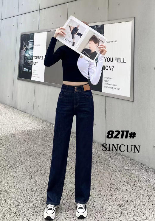 女牛仔烟管裤8211 商品图3