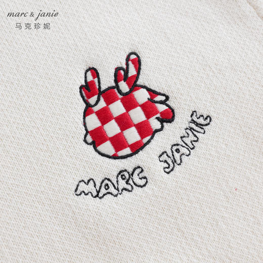 马克珍妮秋装新款 男童国潮小龙人棋盘格针织毛衣 232066 商品图4