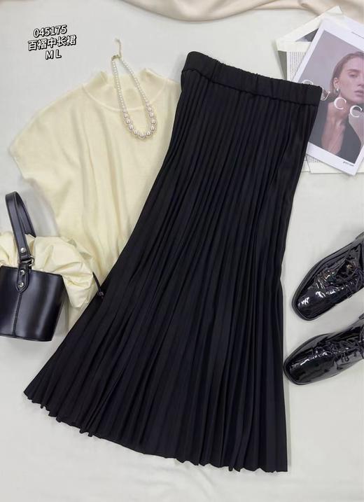 女百褶中长裙45175 商品图3