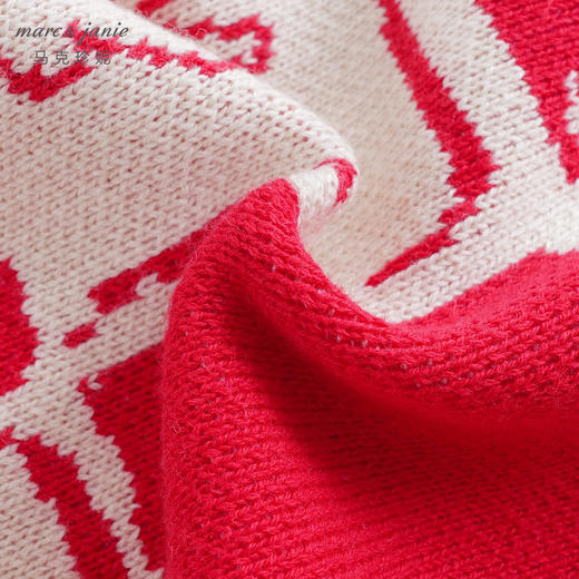 马克珍妮秋冬装新款 女童国潮小龙人毛衣针织马甲 232088 商品图4