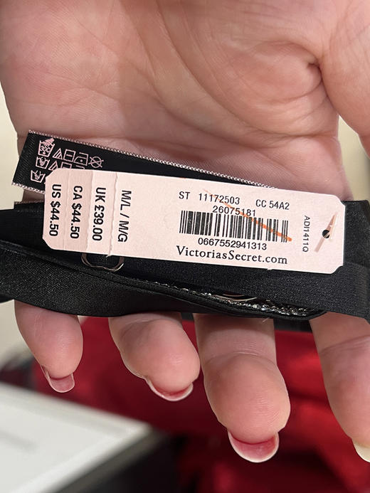 Victoria's Secret/维多利亚的秘密 女士水钻细腰封吊袜带 仅带子 商品图4