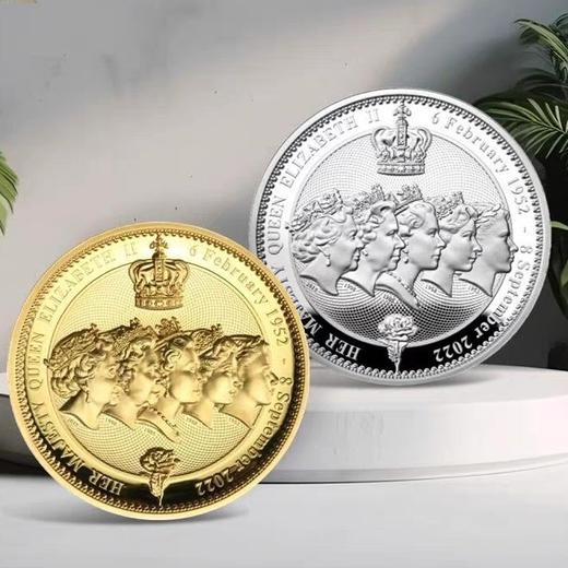 【预定】2022年怀念英女王伊丽莎白二世弧形高浮雕精制纪念币 商品图9