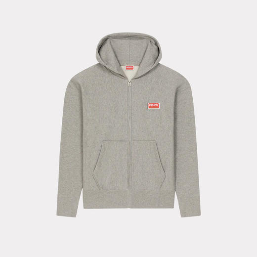 KENZO 高田贤三 男士徽标印花拉链连帽卫衣 浅灰色 FD65 SW100 4ME 94 商品图0