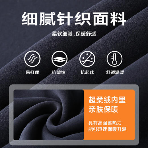 【加绒】【新款DK】大依优型大码男印花加绒卫衣长袖圆领宽松立体显瘦加肥加大舒适上衣胖子 商品图1