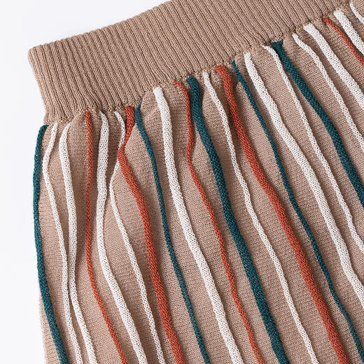 一姐美学|彩条弹力针织半身裙 商品图3