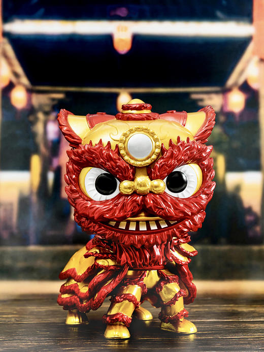 Funko POP Asia China Traditions Wu Shi Metallic 亚洲系列红金舞狮手办 73668 商品图2