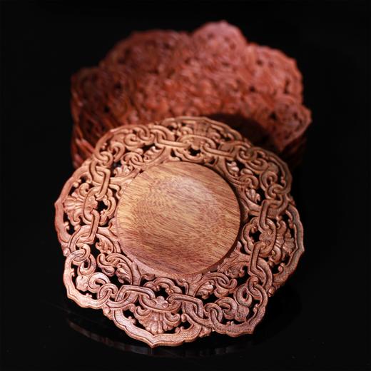 八角洋花镂空杯垫°酸枝 商品图4