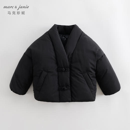 【三防】马克珍妮秋冬装女童新中式交叉领加厚羽绒服231750 商品图2