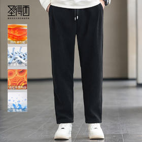 【远红外传热灯芯绒】圣得西抗菌九分裤秋冬款系带小锥裤潮2362915745