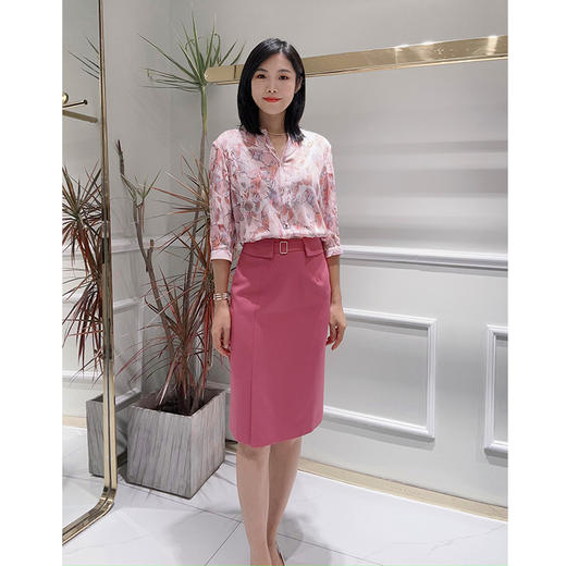 EIIR司歌直身包裙气质多巴胺半裙职业端庄EC881404 商品图2