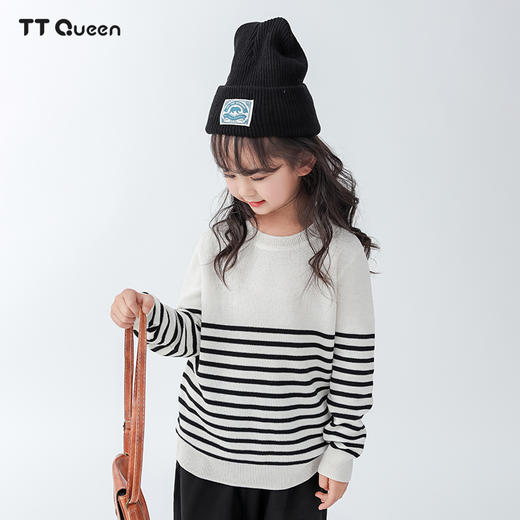 【团团圈】条纹针织衫 商品图1