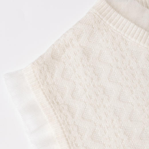 一姐美学|荷叶领混纺针织打底衫 商品图2