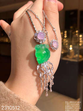 木那艳绿与粉紫罗兰的搭配金鱼套装【2310512】具体价格微信咨询