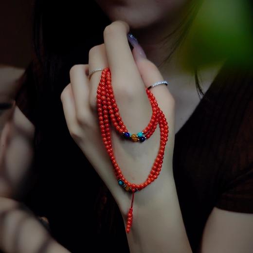 216粒约4㎜天然深海有机珠宝佛串 商品图3