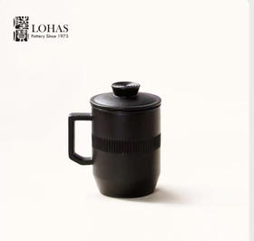 5F隆昌瓷器陆宝合意盖杯（黑）