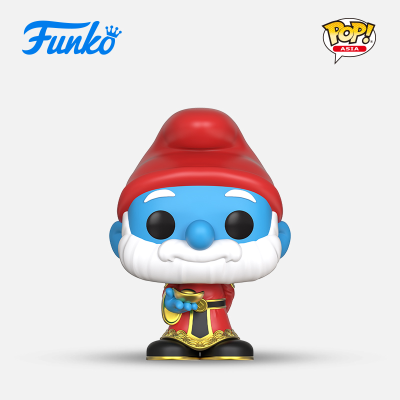 Funko POP Asia The Smurfs蓝精灵蓝爸爸手办摆件 74806
