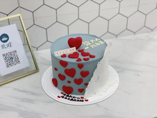 古典复古灰色爱心蛋糕 商品图1
