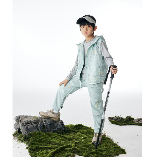 onmygame 男女童可穿运动马甲春装户外露营连帽外套 商品图2