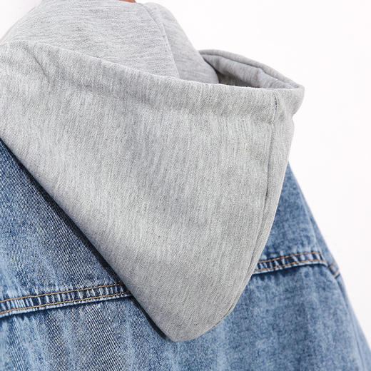 连帽牛仔短外套，韩版潮搭夹克上衣GRM-D3291 商品图2