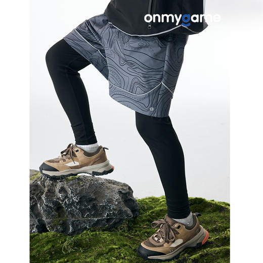 onmygame 运动裤春装儿童户外运动训练假两件长裤童装打底裤 商品图4